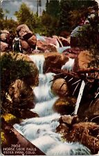 c1910s View of Horse Shoe Falls Estes Park Colorado Vintage Postcard  picture