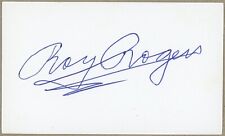 GREAT HOLLYWOOD AUTOGRAPH - King of the Cowboys - Roy Rogers - Free S/H picture
