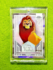 MUFASA from LION KING Disney 100 PINK REFRACTOR #/399 Card 2023 Topps Chrome USA picture