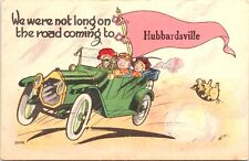 We Were not Long on the Road Coming to Hubbardsville NY Advertising Postcard A88 picture