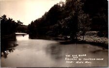 Real Photo Postcard The Elk River and Highway 71 near Noel, Missouri picture