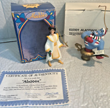 Vintage Grolier ALLADIN & GENIE Disney Ornament Christmas Magic 26231 126 in Box picture