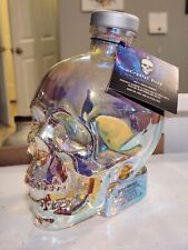 Crystal Head Vodka Aurora Iridescent Skull Bottle & Cork Top Empty 750mL picture