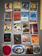20 Different Rare Retired Starbucks Coffee Stickers / Stamps picture