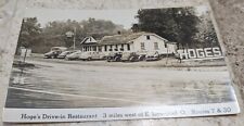 *VERY RARE* VINTAGE RPPC HOGE'S DRIVE IN RESTAURANT OLD CARS E. LIVERPOOL OHIO picture