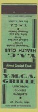 Matchbook Cover - YMCA Grille Health Club Terre Haute IN picture