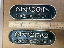 Two Cambridge Massachusetts Bicycle License Plate Mass MA Number Plates picture
