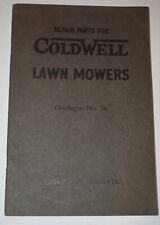 Vintage COLDWELL LAWNMOWERS REPAIR PARTS CATALOGUE CATALOG BOOK No 36 picture