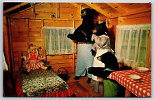 Nisswa Minnesota~Deer Forest~US Hwy 371~Goldilocks & The Three Bears~1960s PC picture