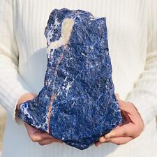 8lb Natural Blue-veins stone Quartz Crystal Rough Mineral Specimen Healing picture