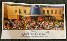 Disney 100 Once Upon a Studio Lithograph Animated Characters + Bob Iger Letter picture