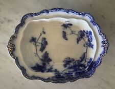 Antique Lonsdale Royal Semi-Porcelain Flow Blue Large Serving Dish picture