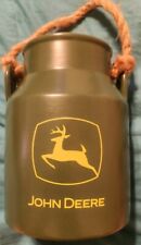 john deere vintage milk jug Ceramic With Rope Handle Utensil Holder Great Shape  picture