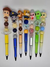 Doorable Disney Beadable Beaded Pen Lot Set of 7 picture