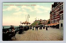 Quebec City Quebec-Canada, Dufferin Terrace, Antique, Vintage Souvenir Postcard picture