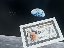 Frank Borman hand signed 16x20 color photo Apollo 8 Earthrise - NASA astronaut picture