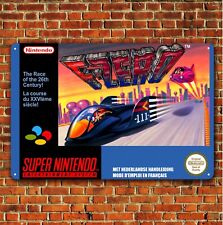 F-Zero Video Game Metal Poster - Super Nintendo Tin Sign (8x12in) picture