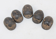5 RARE ANCIENT EGYPTIAN ANTIQUE SCARAB Stone Old Egypt Tomb Protection Egypt His picture