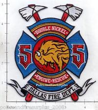 Texas - Dallas Engine 55 Rescue 55 Fire Rescue TX Fire Dept Patch picture