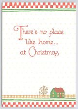 Holiday~Home On Field No Place Like Home At Christmas~Continental Postcard picture