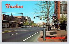 c1960s~Main Street~Nashua New Hampshire NH Vintage Postcard picture