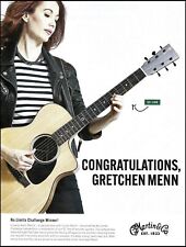 Gretchen Menn Martin SC-10E acoustic guitar advertisement 2022 ad print picture