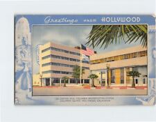 Postcard Greetings from Hollywood, Columbia Broadcasting System, California USA picture