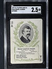 1897 Playing Card, Mark Twain, Samuel Clemens, SGG 2.5 - Authors￼ picture