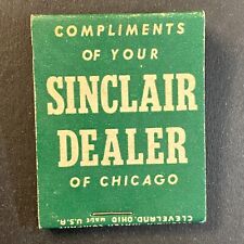 WJJD WNMP Collage Football Sinclair Chicago c1950's Full Matchbook Scarce picture