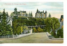 Pretty View-Large Hillside Houses-Oregon City-Oregon-Vintage Postcard picture