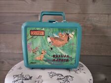 Vintage 1990s Lion King Hakuna Matata Aladdin Plastic Lunch Box picture