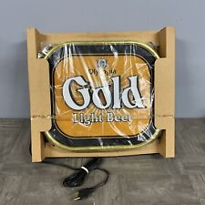 VTG New NOS Olympia Gold Light Beer Lighted Sign Motion Gitter Rare Old Stock picture