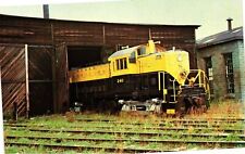 Vintage Postcard- Susquehanna & Western Railroad train engine, Little Ferry, NJ picture