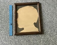 Antique Child Silhouette And Frame 1920s picture
