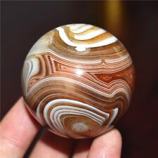 48MM Beautiful Natural Madagascar Banded agate Ball Crystal Sphere Healing picture