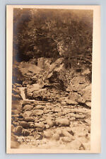 RPPC Balanced Rock Woodstock New Hampshire NH Real Photo Postcard picture