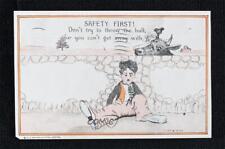 1916 C Mather Safety First Postcards Charlie Chaplin s5q picture
