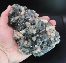 Gorgeous Green Color Apophyllite Stilbite Matrix Crystal Rock Gem Raw Mineral picture
