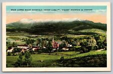 Snow Capped Mount Mansfield. Highest in VT. Vermont Vintage Postcard picture