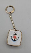 Nautical Music Box Keychain By Sankyo Plays Love Story Theme Marked Clover  picture