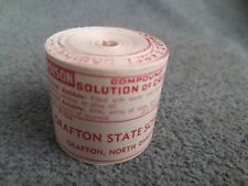 Rare Vintage 1960s NOS Solution Of Cresole Medicine Bottle Unused Labels On Roll picture