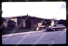 sl82 Original slide 1973 street scene station wagon car 627a picture