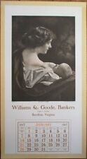 Boydton, VA 1917 Advertising Calendar/12x22 Poster: Bankers - Virginia - Mother picture