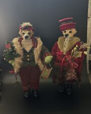 Christmas Couple. Yellow Labs Well Dressed 20 In Figurines Holiday picture