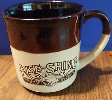 Vintage 1986 HARDEE'S Rise and Shine Homemade Biscuits Ceramic Coffee Cup Mug picture