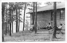 Postcard RPPC 1930s Brainerd Minnesota Gull Lake Cabin Pine Beach lodge 24-6284 picture