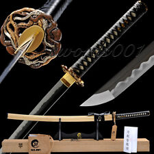 Finely Polished Clay Tempered Samurai Katana Japanese Sword High-end Fittings  picture