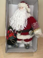 **Vintage BRINN'S AUTHENTIC COLLECTIBLE EDITION SANTA FIGURE 1990 NEW IN BOX picture