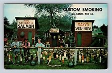 Westport WA-Washington, Marv's Smoke House, Antique, Vintage Souvenir Postcard picture