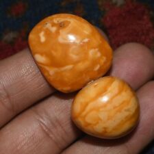 Beautiful Genuine Old Natural Butterscotch Amber Bead Ornament in Good Condition picture